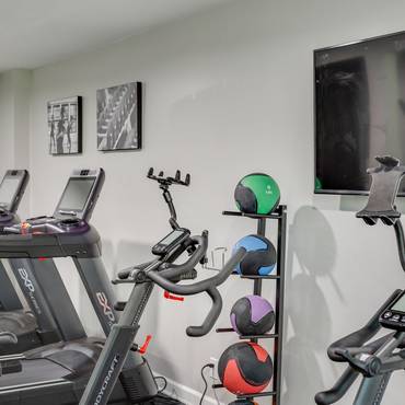 Fitness center with cardio equipment and weight lifting machines