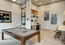 Pool table in resident lounge