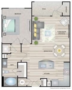 Layout of Savannah floor plan.
