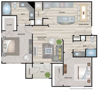 Layout of Jackson floor plan.