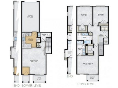 Layout of The Cypress floor plan.