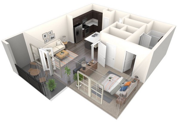 layout of A2 floor plan