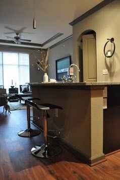 apartment kitchen island with barstools