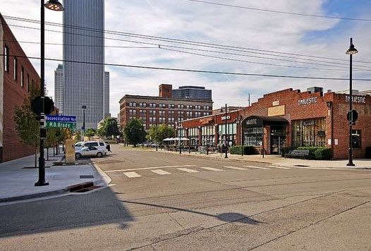 view of Downtown Tulsa's Brady St.