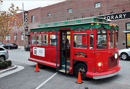 Downtown Tulsa historic trolley