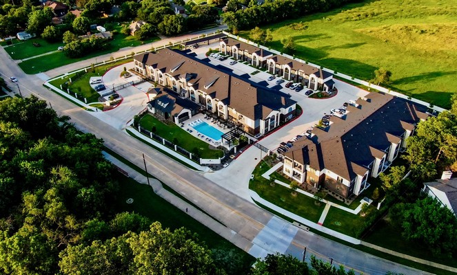 Aerial Community Living View. Click to view the photo gallery.