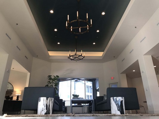 Clubhouse seating and ceiling. Click to view the photo gallery.