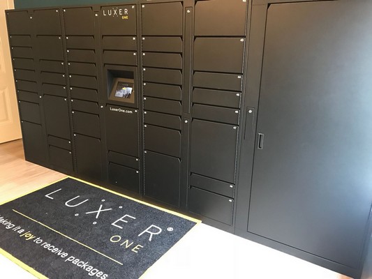 Package lockers. Click to view the photo gallery.